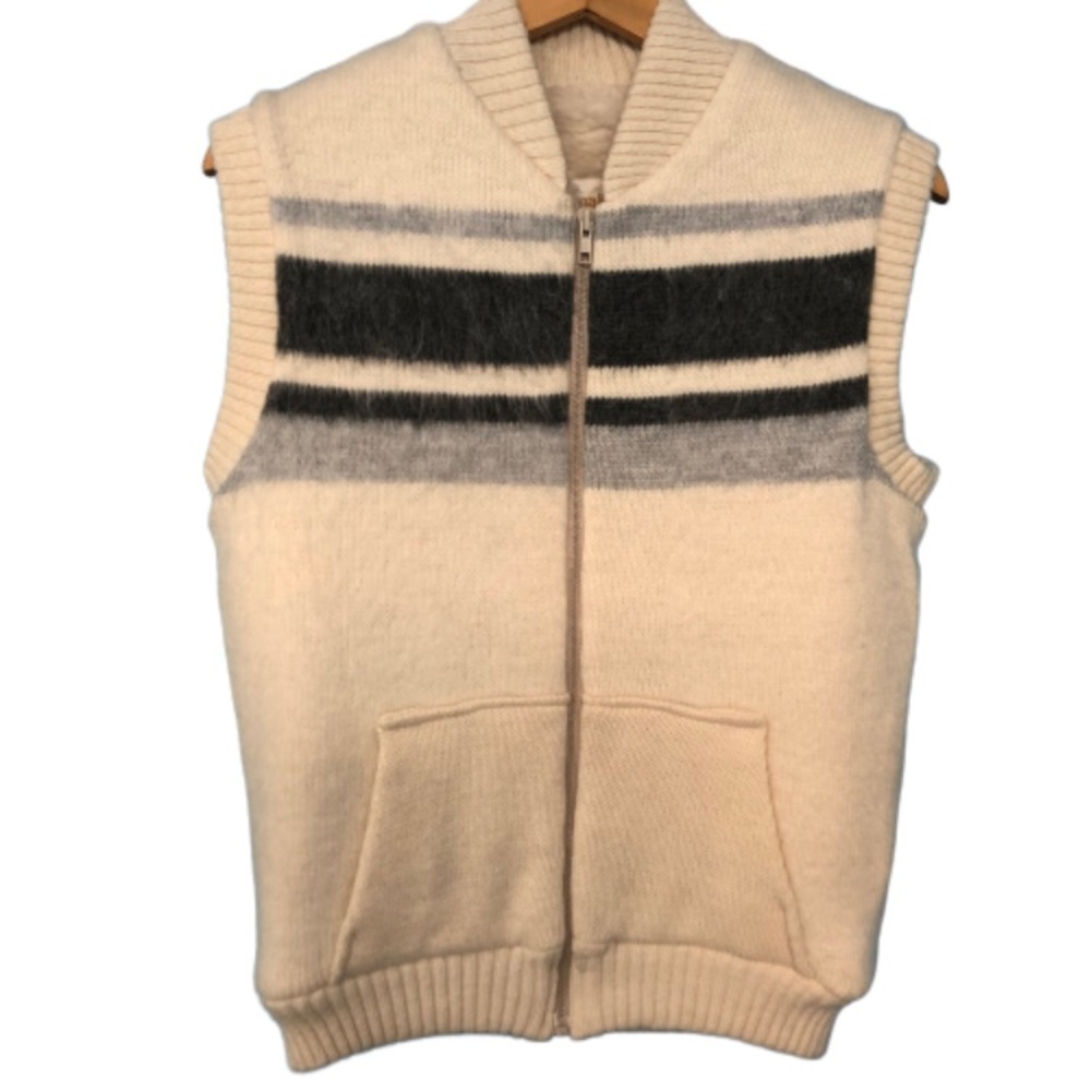 Vintage “Lama knits” Thick Zipper Vest